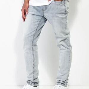 Empyre Verge Tapered Aged Light Wash Skinny Jeans sz 30 EUC